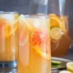 White sangria recipe with agave wheat ale and vibrant citrus